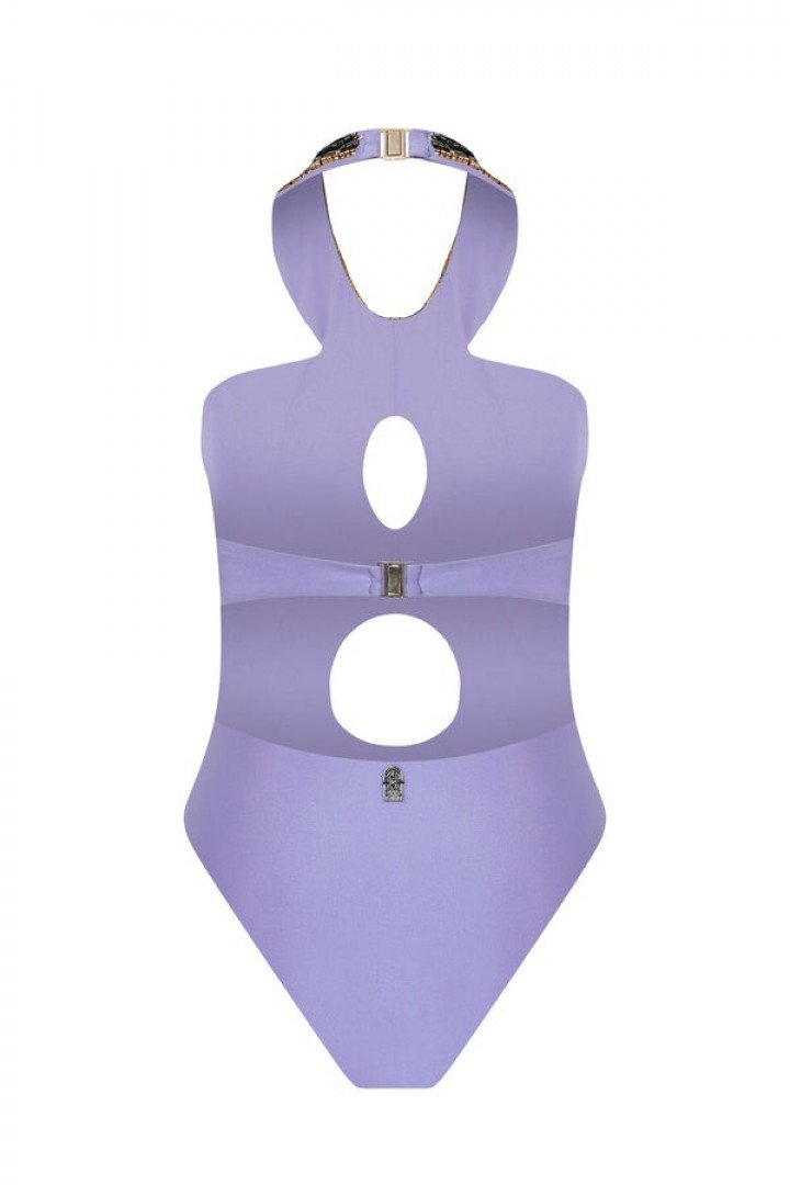 Mehit Purple Swimwear SG-LONDON